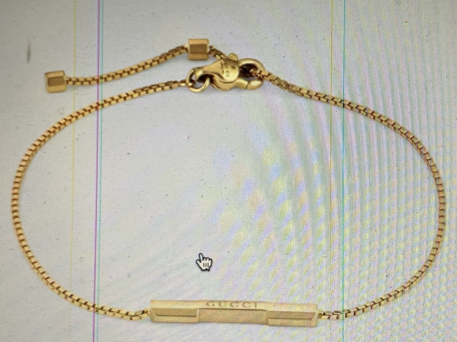 * GUCCI LINK TO LOVE 18K YELLOW GOLD BRACELET * SZ 16 * NICE! SALE !