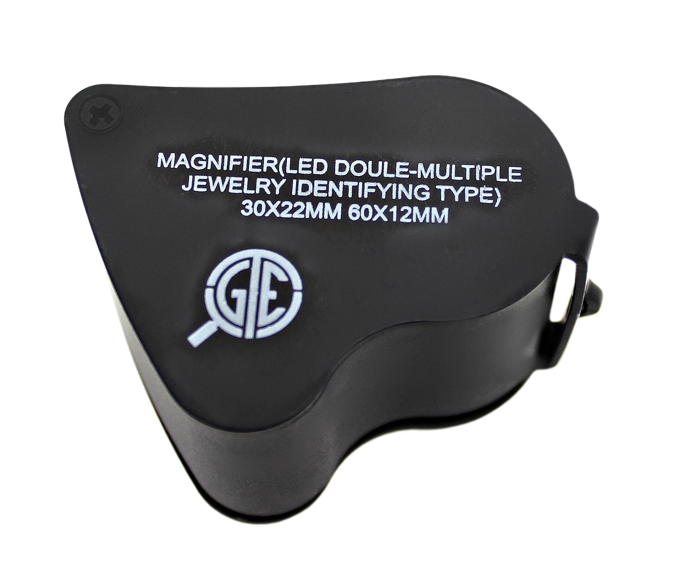30X 60X LED Illuminated Jewelers Eye Loupe Foldable Magnifier Gold