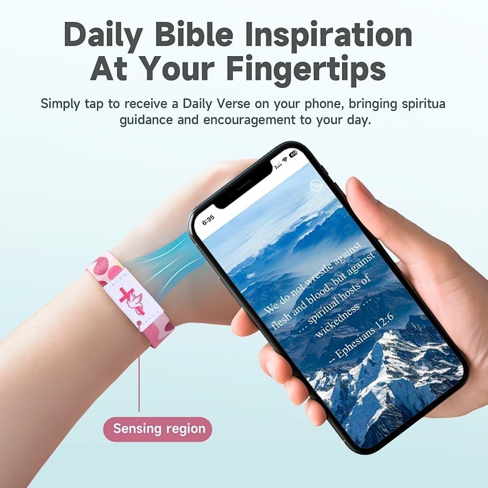Daily Bible Verse Bracelet Christian Bracelet Bible Verse Bracelets Wearable Bib