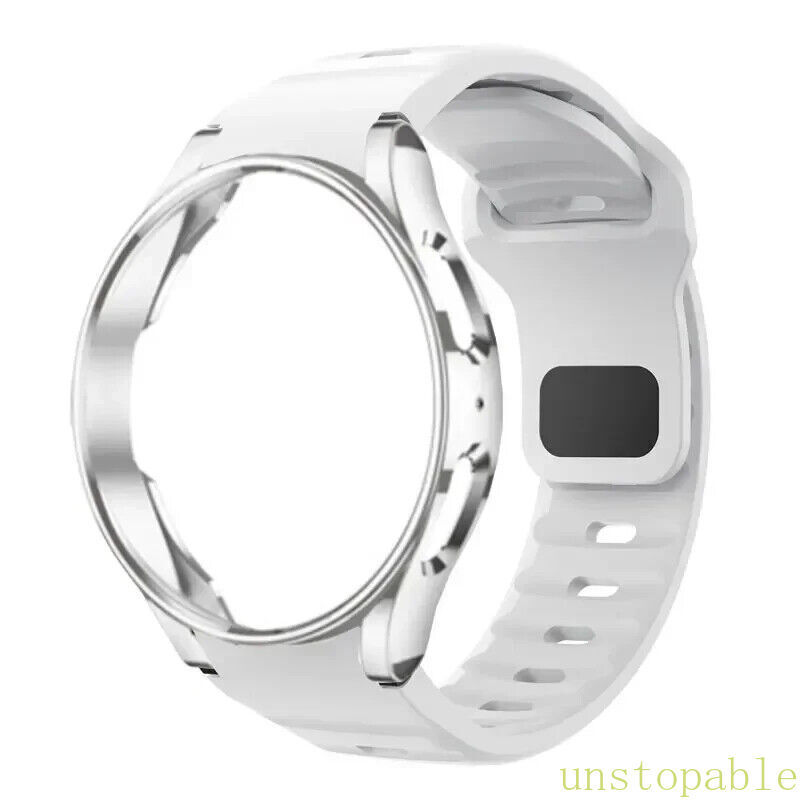 Silicone Band+Case for Samsung Galaxy Watch 7 6 5 4 FE 40mm 44mm Classic 43/47mm