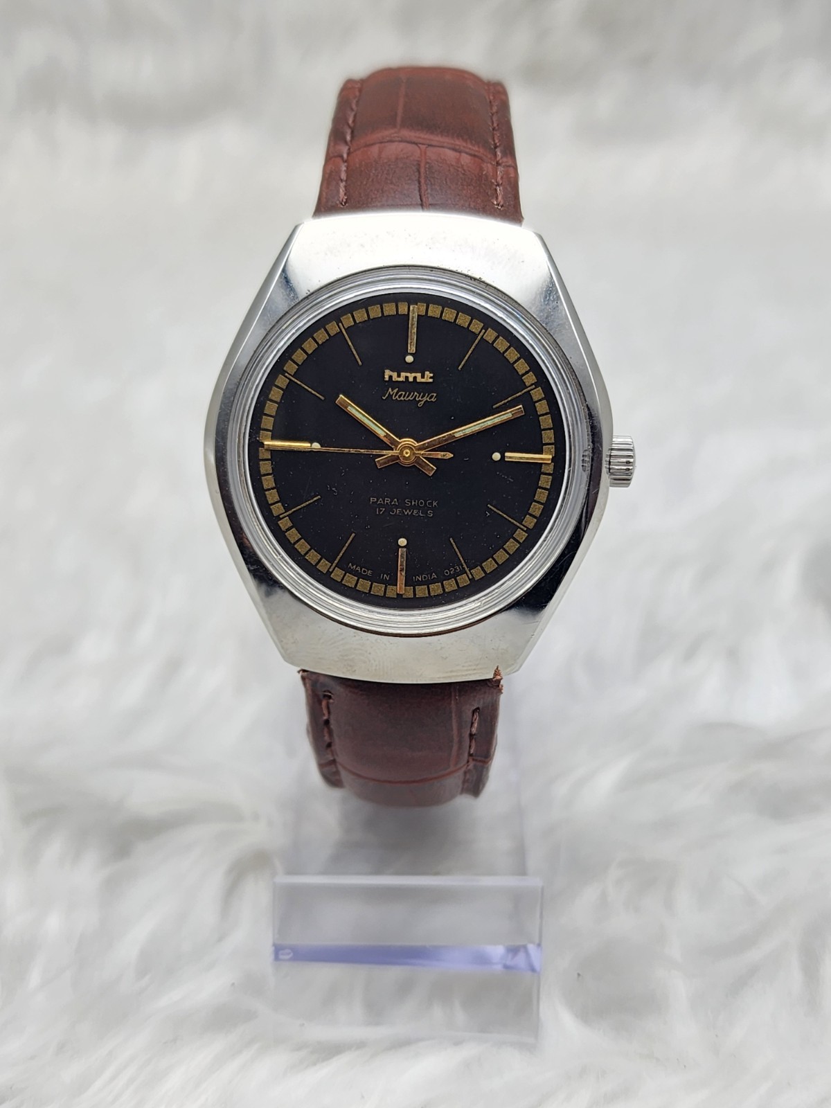 Vintage HMT Maurya Para Shock 17 Jewels Mechanical Hand-Winding Watch