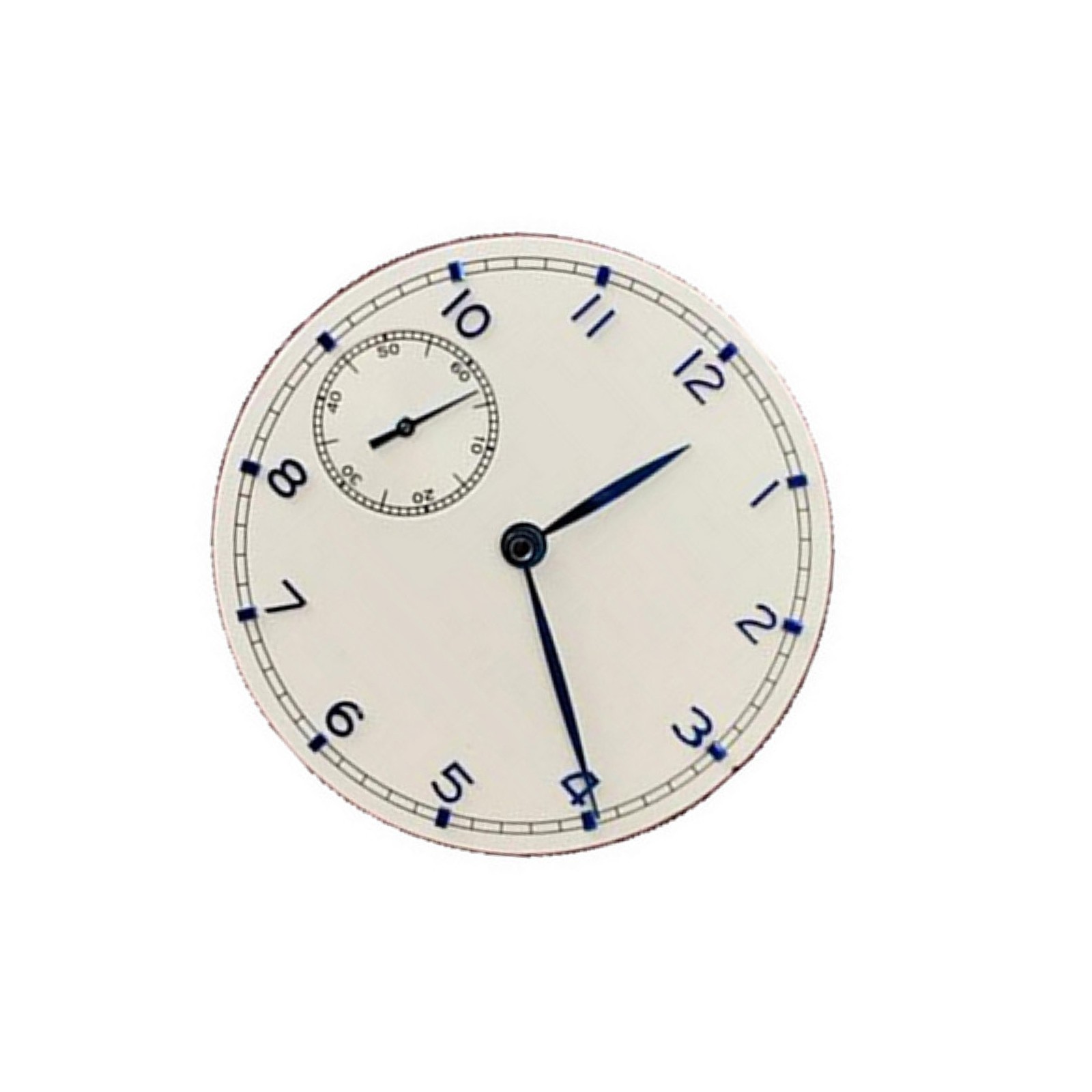 White 37mm Watch Dial Plate With Hands For ETA 6497 ST3600 Movement Parts B