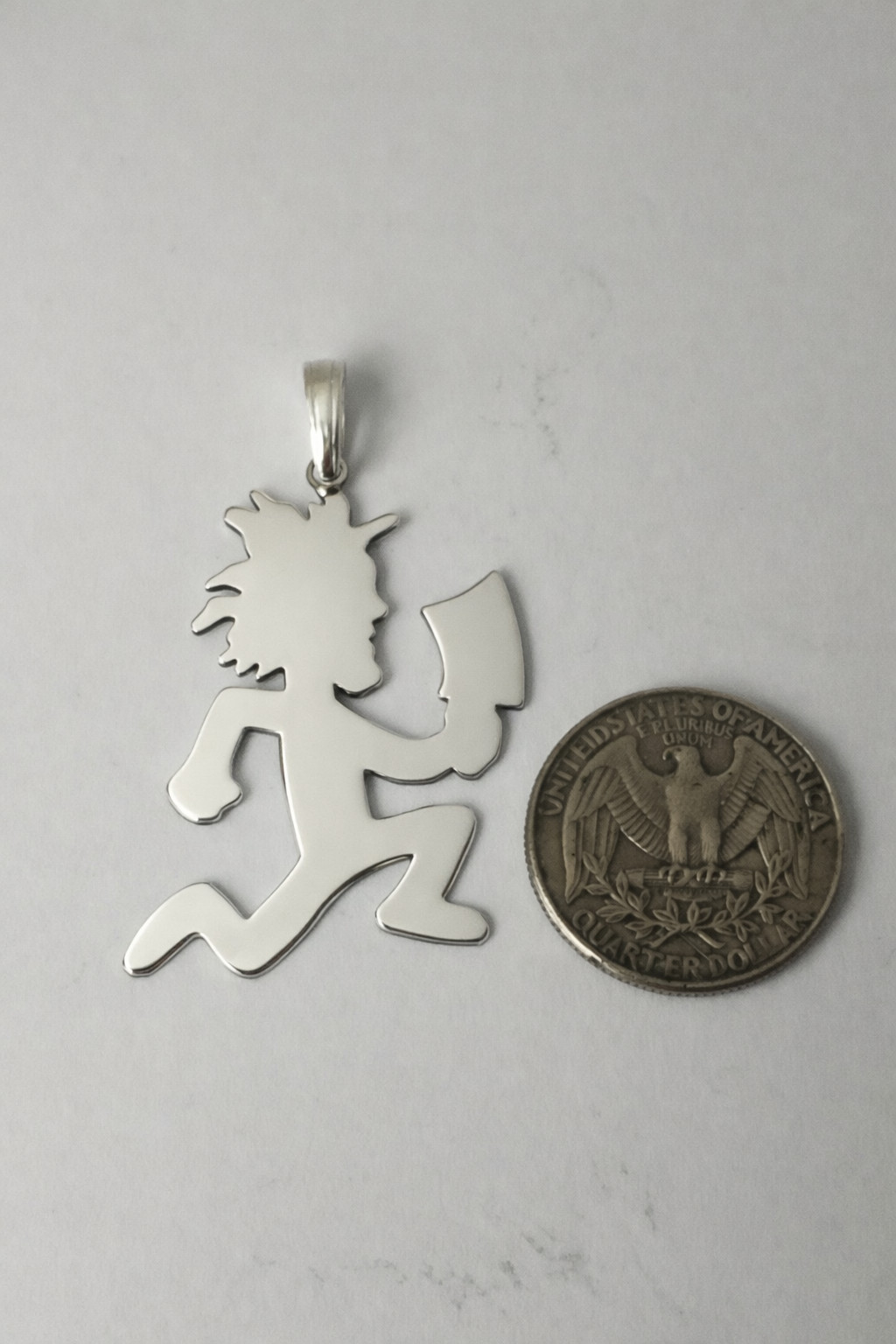 925 Sterling Silver – Icp,hatchet man,Charm,pendant,necklace,Juggalo,hatchetman
