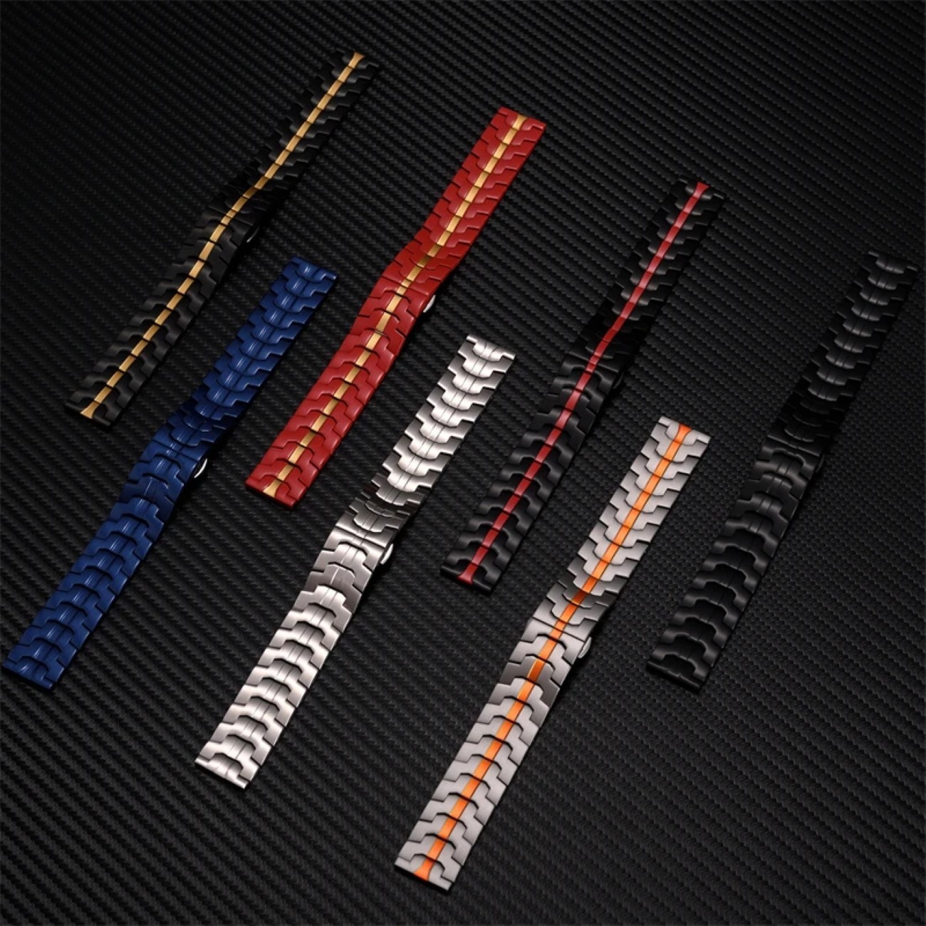 22mm Titanium Color Strap Stainless Steel Band For Watch 5/4/3 GT6 Pro GT5 46mm