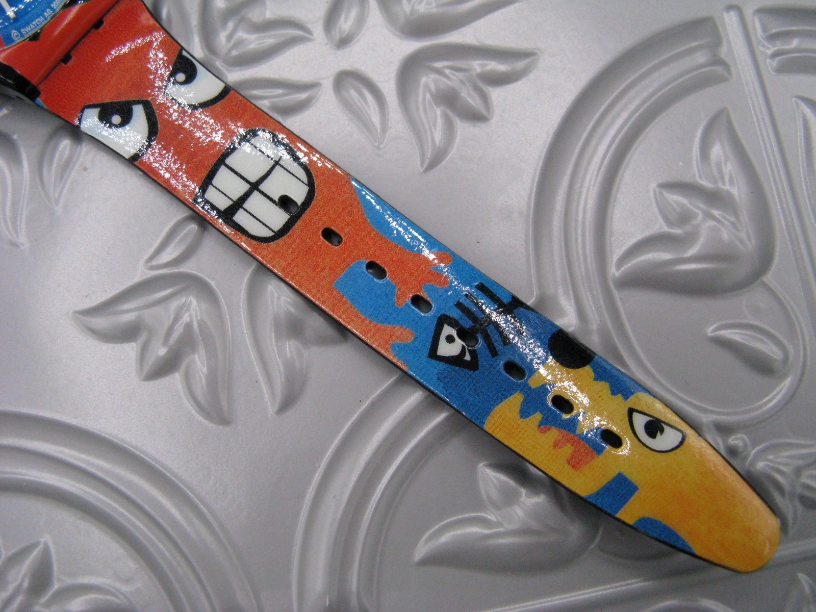 Swatch Watch BIZAR WORLD GB230 Scary Black Cat Monster Gent Vtg 2006 With Case