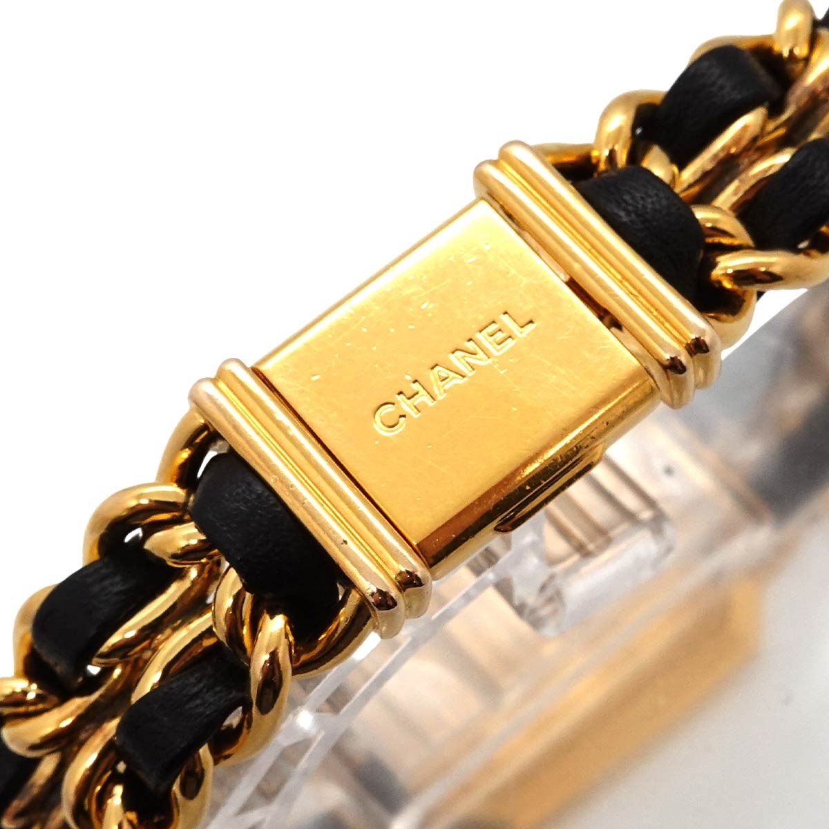 CHANEL Premiere Size L H0001 Vintage Quartz Black Dial Ladies Watch 90336366