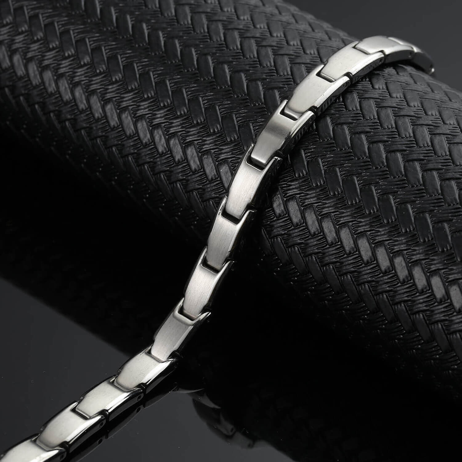 Thin Steel Magnetic Bracelet 4 Elements Women Balance Energy Power Joy Christmas