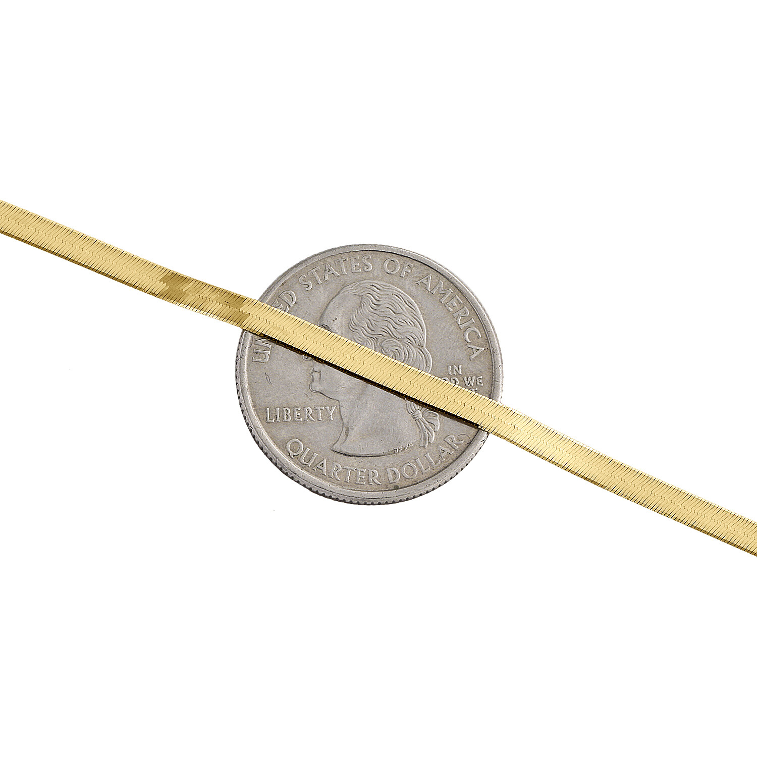 10K Yellow Gold 2.90mm Mens Solid Herringbone High Polished Bracelet 7-8 Inches