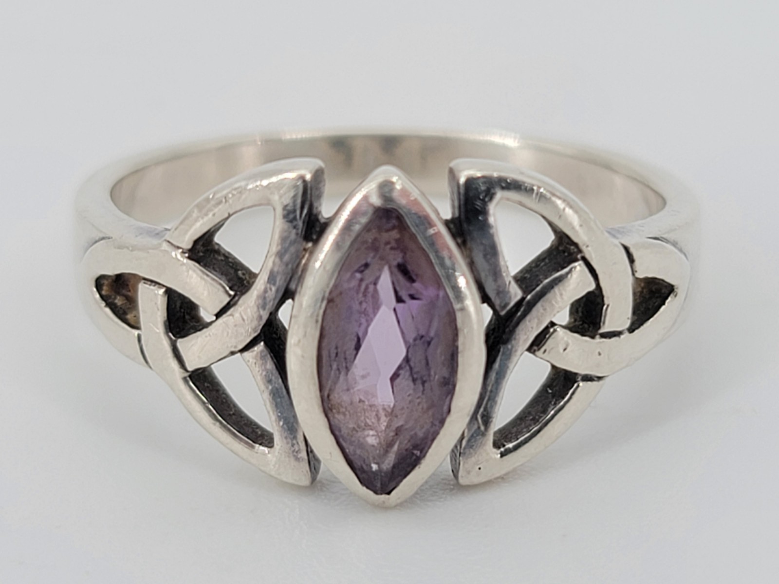 925 PSCL Marked Peter Stone Sterling Silver Celtic Knot RING