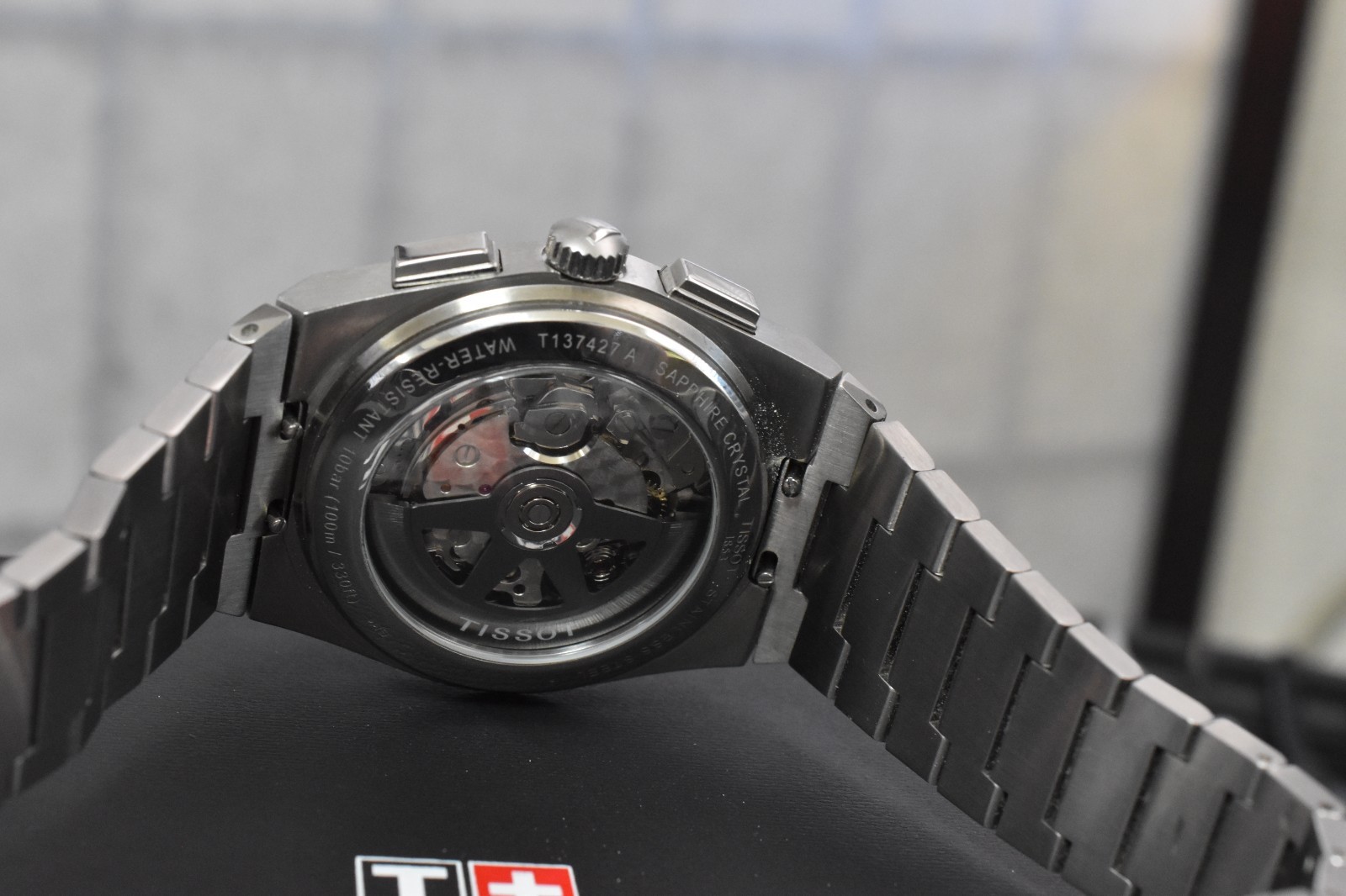 Tissot 1853 PRX Auto Chrono 42mm White Dial Watch w/Box T137.427.11.011.00