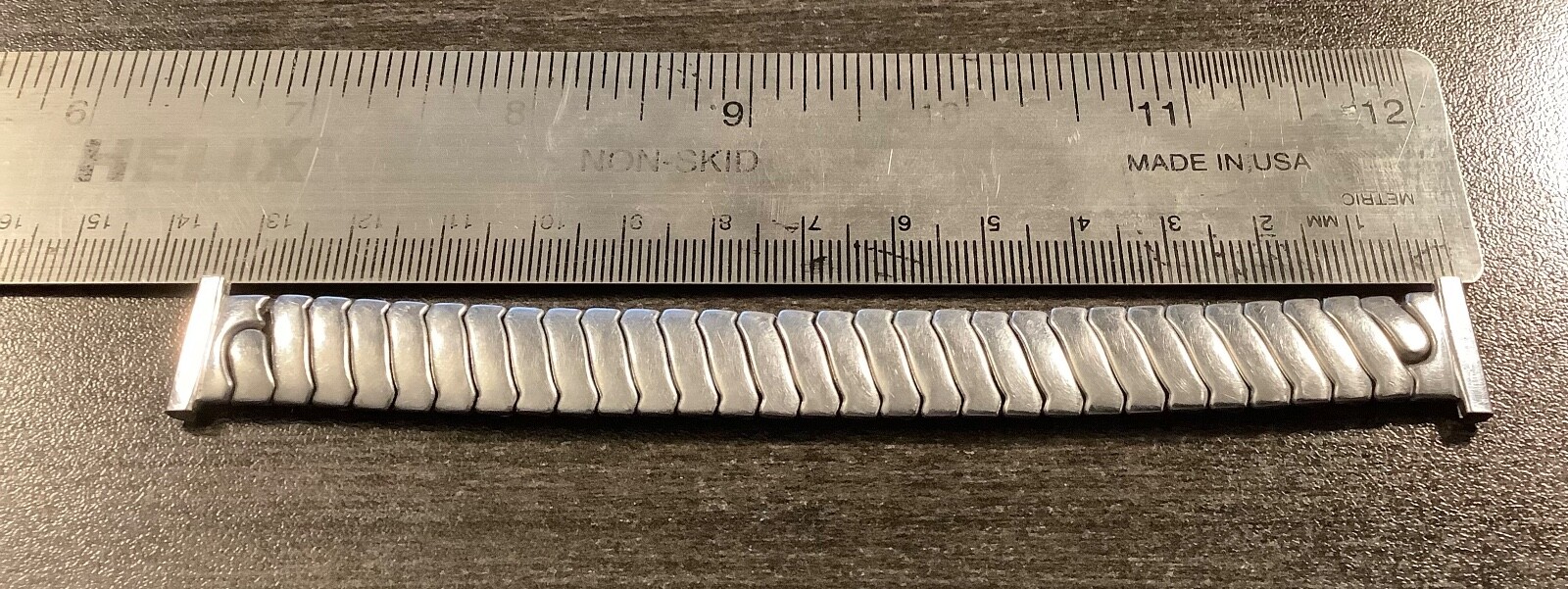 Baldwin Vintage Stainless Steel Scissor Stretch Flex Watchband To Fit 16mm Ends