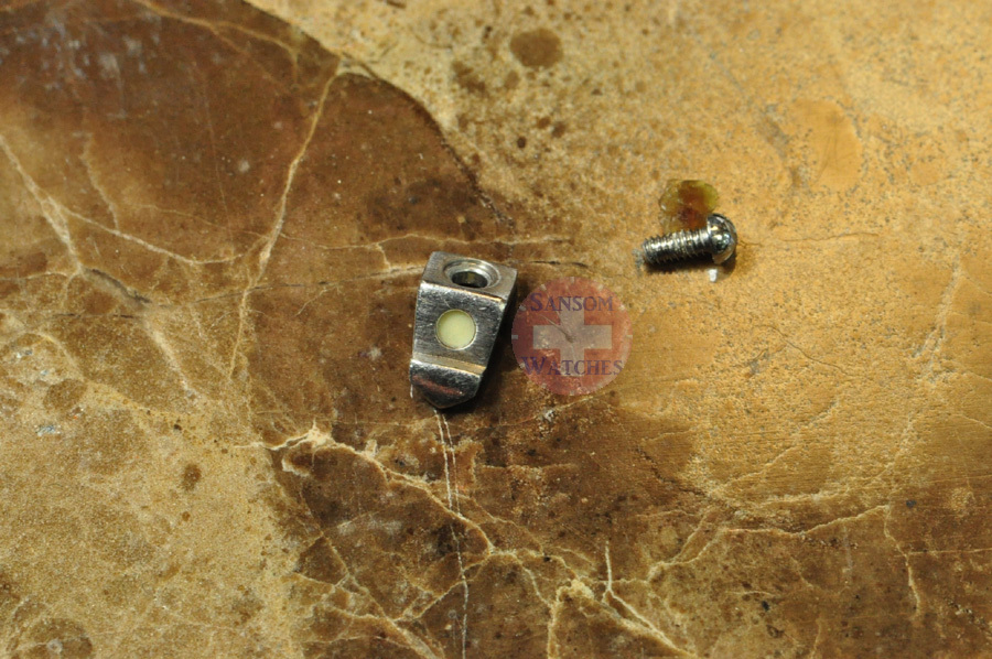 Rider Tab Steel or 18k Gold 15 30 45 12 Dot Watch Parts with steel screw S E W