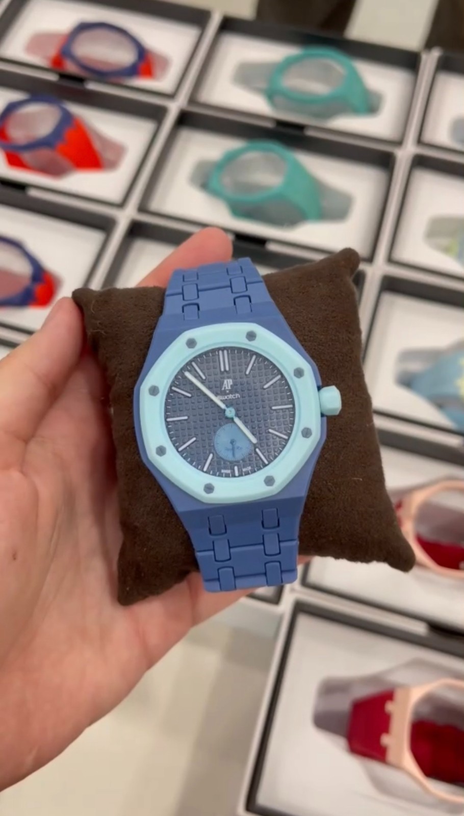 Luxury Custom Perfect Case/Band for AP X Swatch Royal Pop FULL CERAMIC SHIP NOW