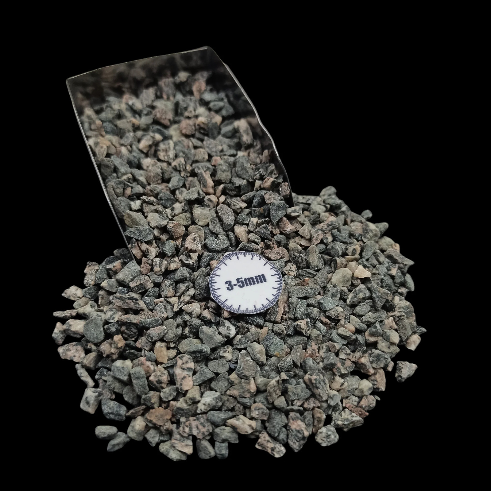 Black Tourmaline Mica Coarse Gemstone 3-5mm for Bottles Home Decor