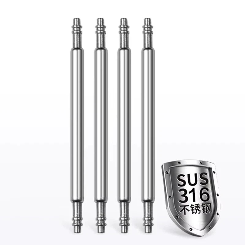 10 pcs Watch Spring Bar Pins Watchband Stainless Steel -Diameter 1.5mm or 1.8mm