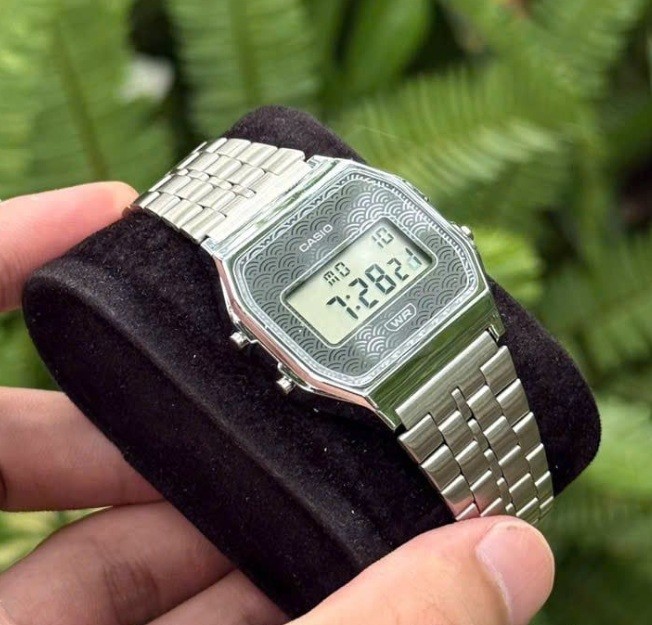 Casio A159WEVJ-7D Grey Digital Stainless Steel Classic Design Unisex Japan Watch