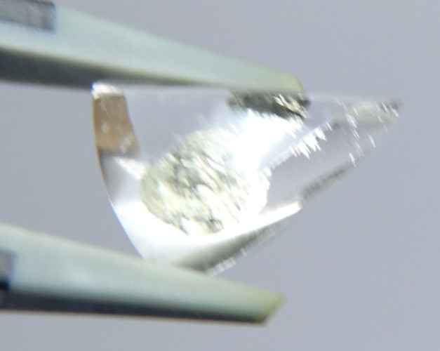 IP26 Pyrite Marcasite in quartz 3.35ct 11x7x3mm free form inclusions in Quartz