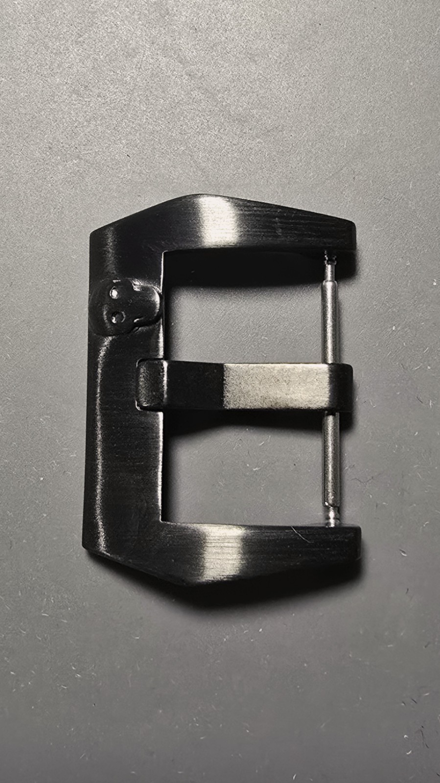 New Brushed Black Watch Buckle 22mm Tongue Width 4mm