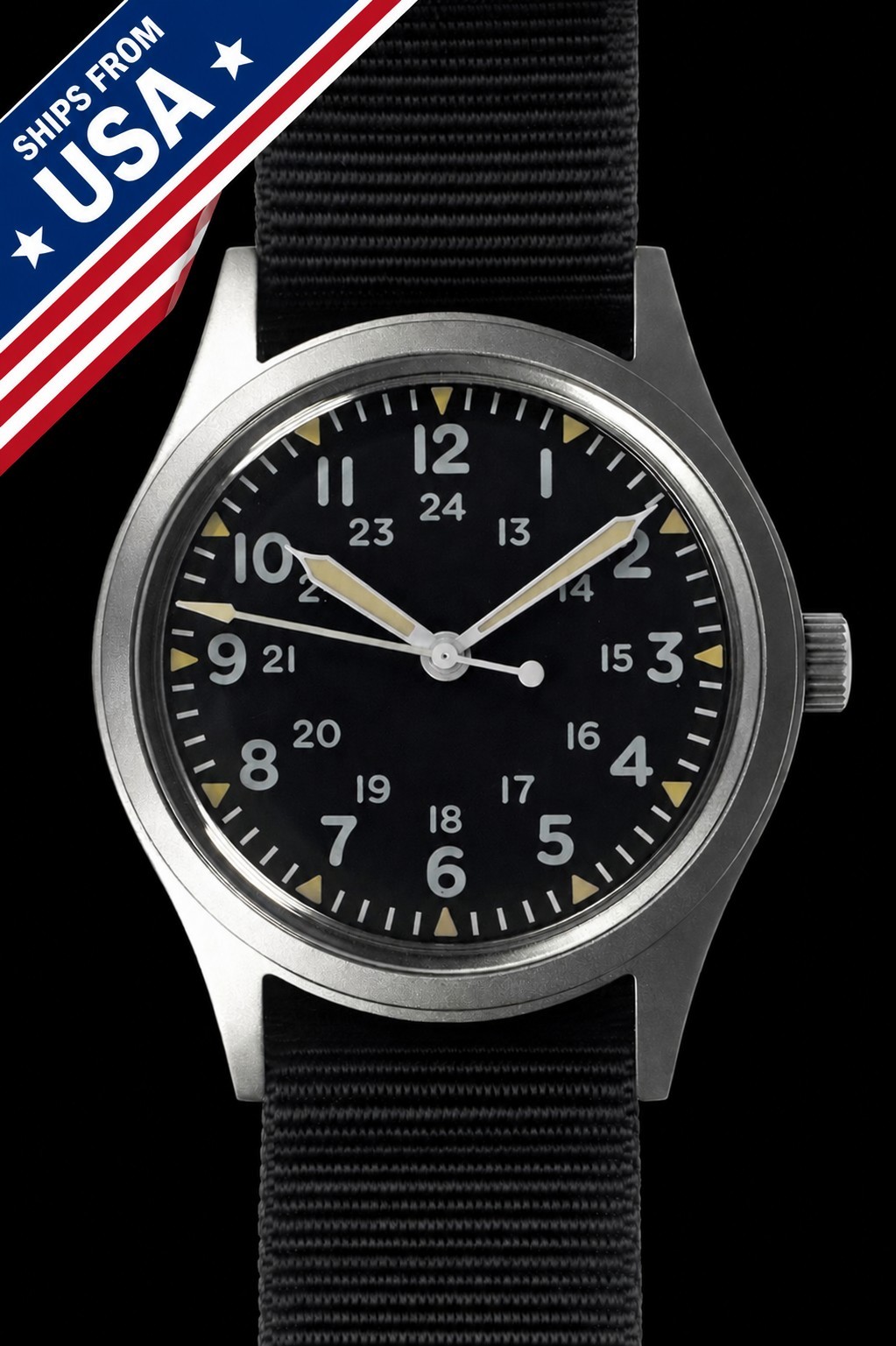 MWC GG-W-113 Military Watch Vietnam Field 38mm Mechanical Hand Wind