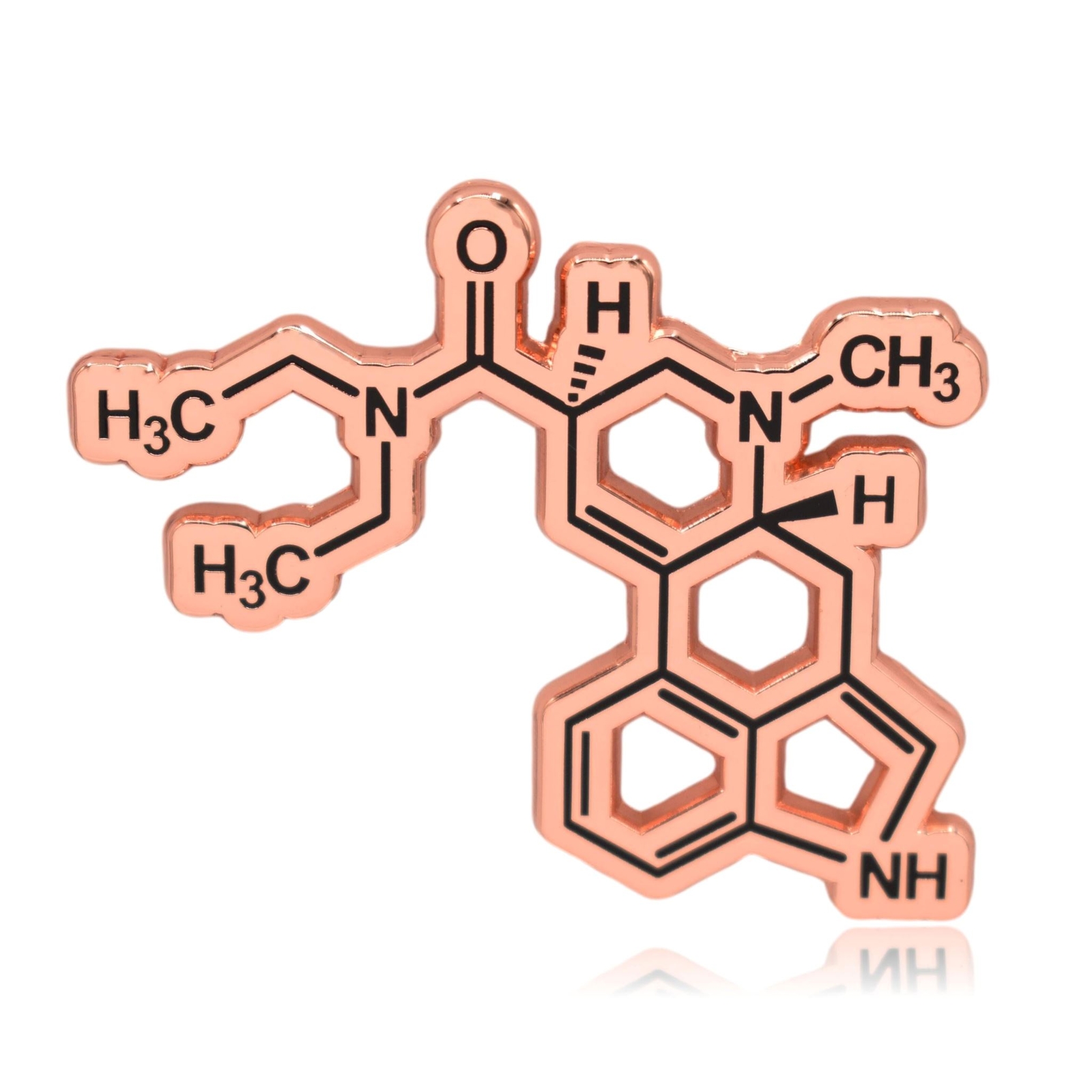 LSD Lysergic Acid Diethylamide Molecule Hard Enamel Pin