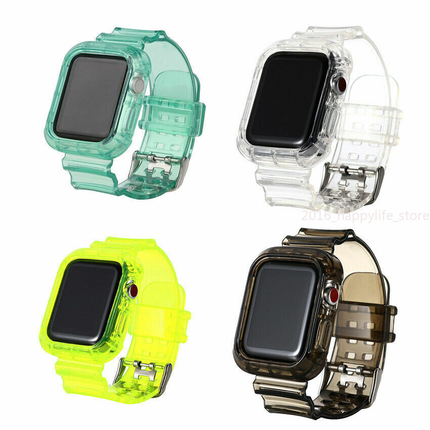 Silicone TPU Sport Watch Band Strap For Apple Watch Series11 10 9 8 7 6 5 4 SE 3