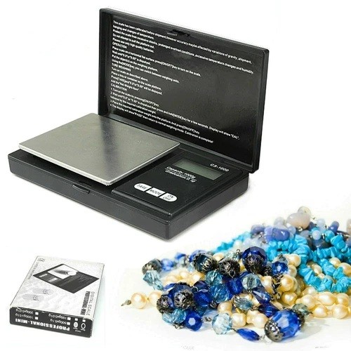 Pocket Digital Scale 1000g x 0.1g Precise Gold Coin Jewelry Gram Balance Weight