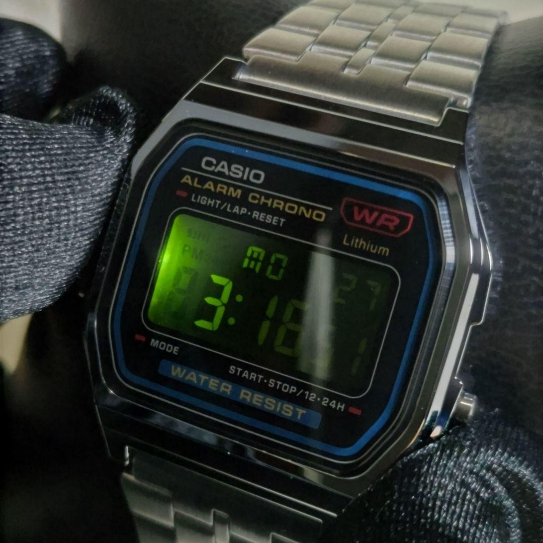 New Battery Custom Model Chipkashi LCD Reverse Black LCD Casio A159W