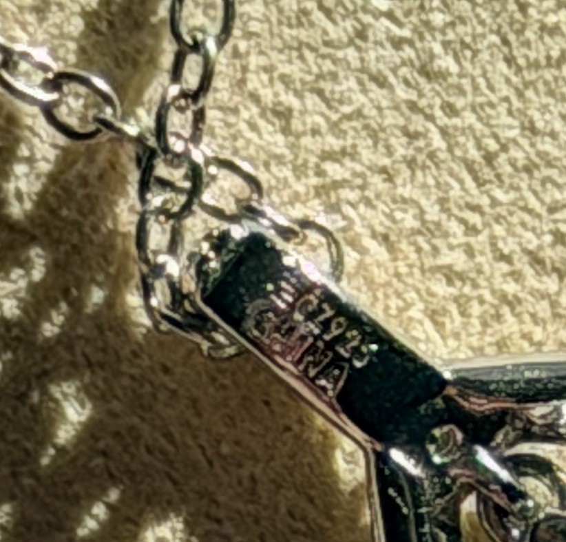 Epiphany Silver Platinum Clad Diamonique Spessartine Garnet Pendant Necklace