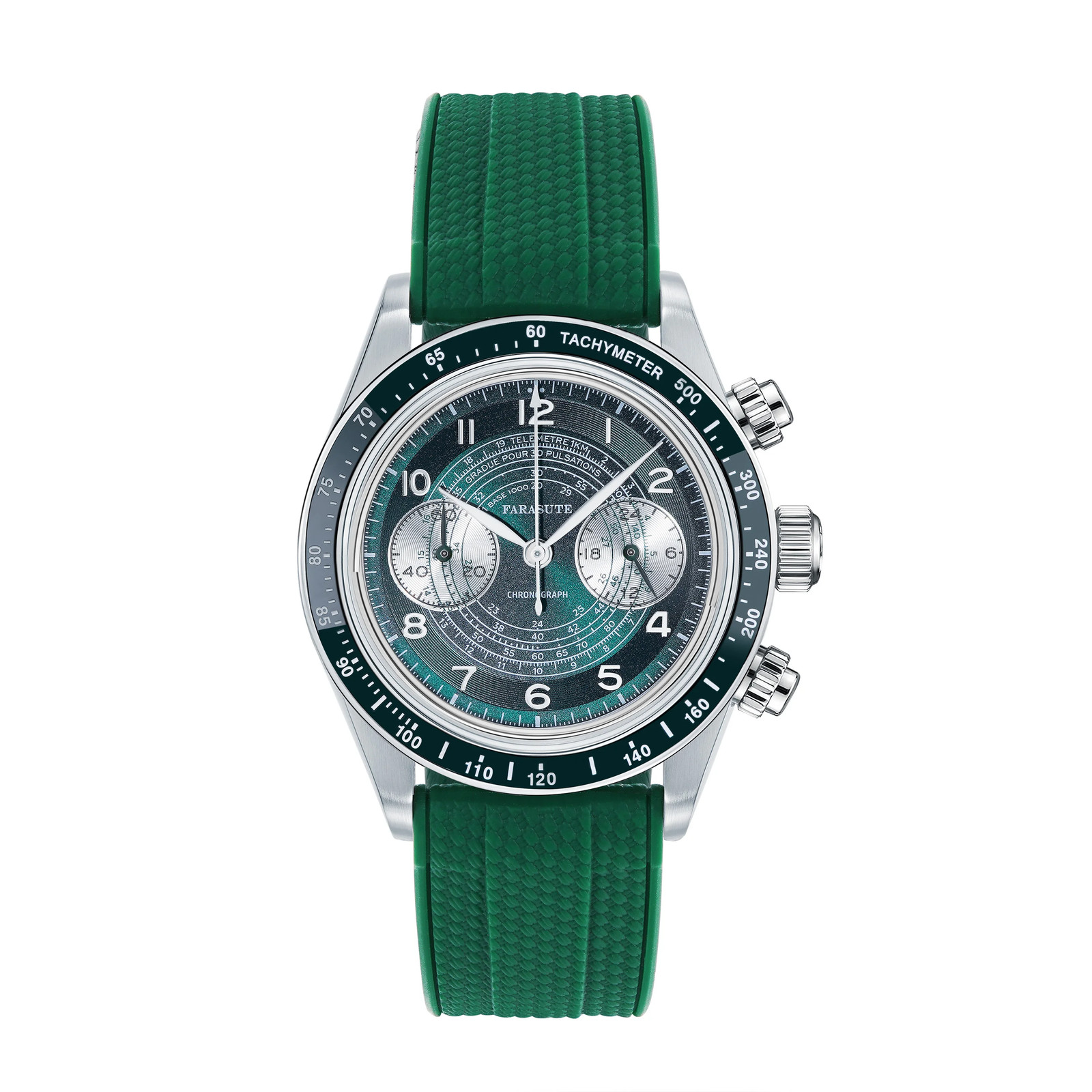 FARASUTE VK64 Chronograph Men’s Watch 10ATM Waterproof Stainless Steel 39mm