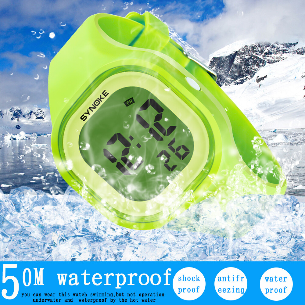 Male and Female Digital Sports Watches LED Electron Luminous Silicone Watches US
