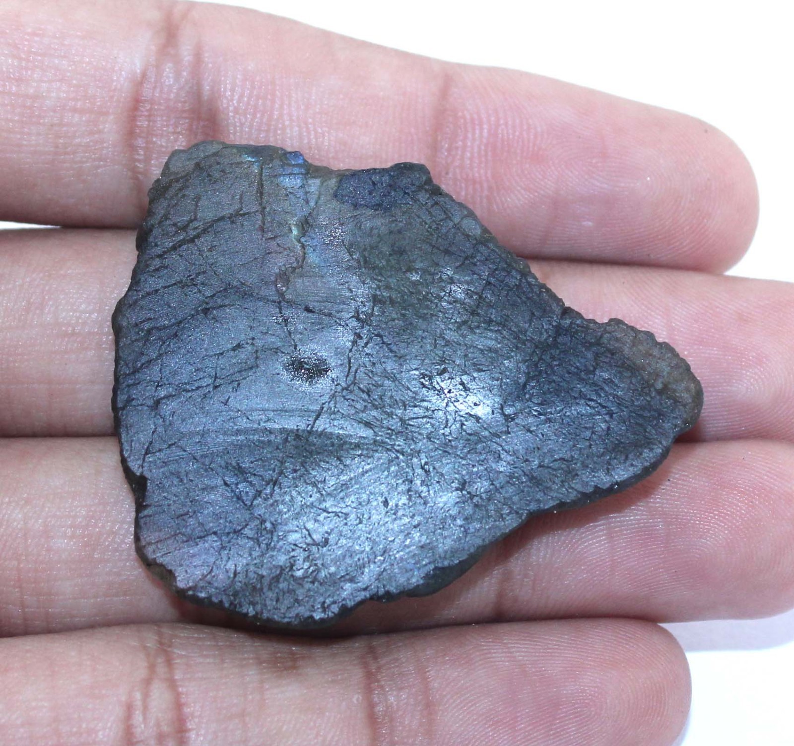 94.70 Ct Natural Labradorite 45 x 37 mm Gemstone Slab Rough Birthday Offers