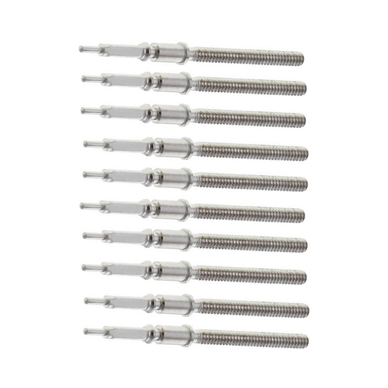 10 Pack Metal Watch Winding Stems For ETA 2824-2 2834-2 2836-2 Watch Movement b
