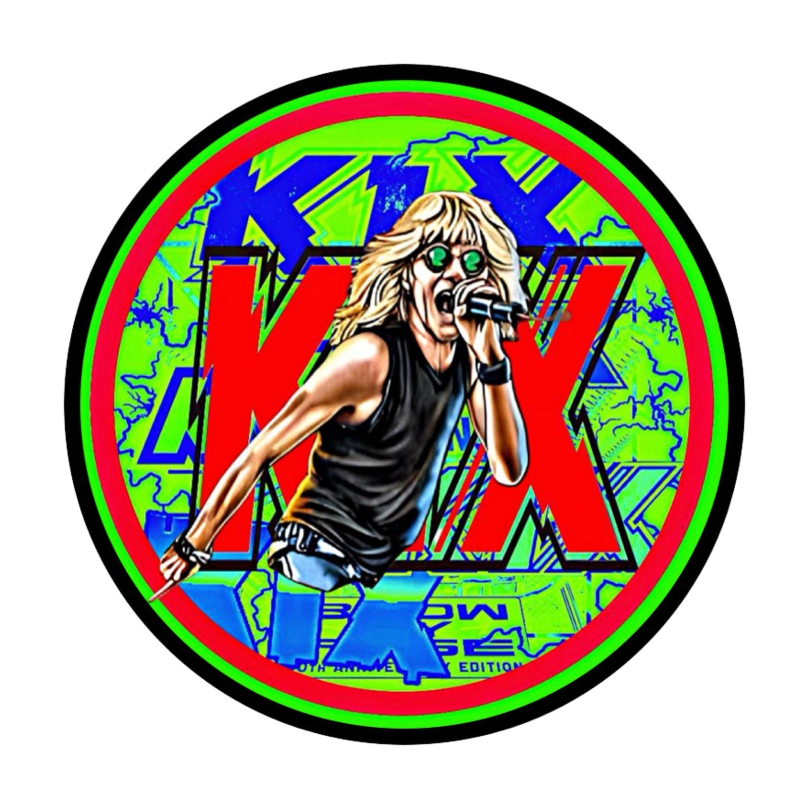 KIX 🇺🇸 ROCK YOUR FACE OFF🇺🇸 FOUR SMALL PINS