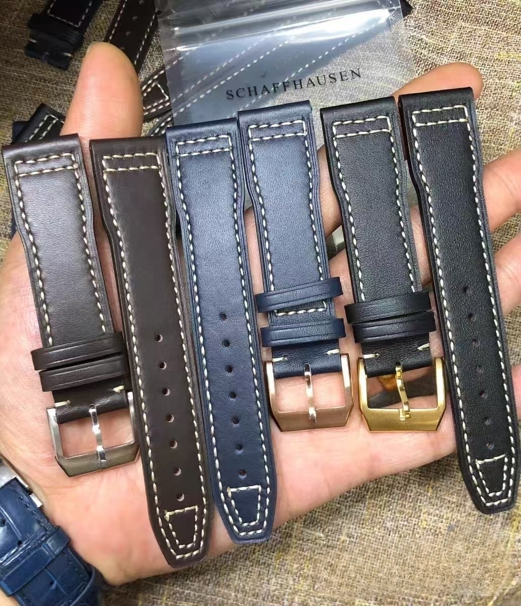 20mm Leather Quick Release Watch Band Strap Fits IWC Pilot Portofino Mark XX
