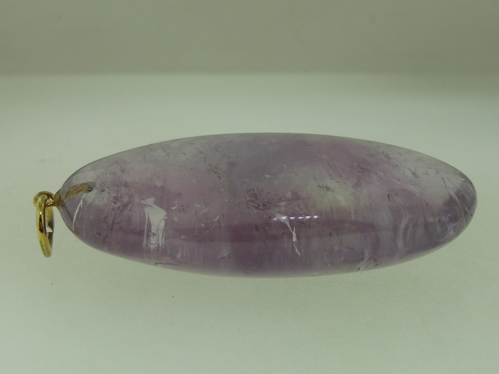 BEAUTIFUL LARGE 34 GRAMS 2 1/4″ POLISHED GENUINE AMETHYST PENDANT! APPXO. 17 TCW