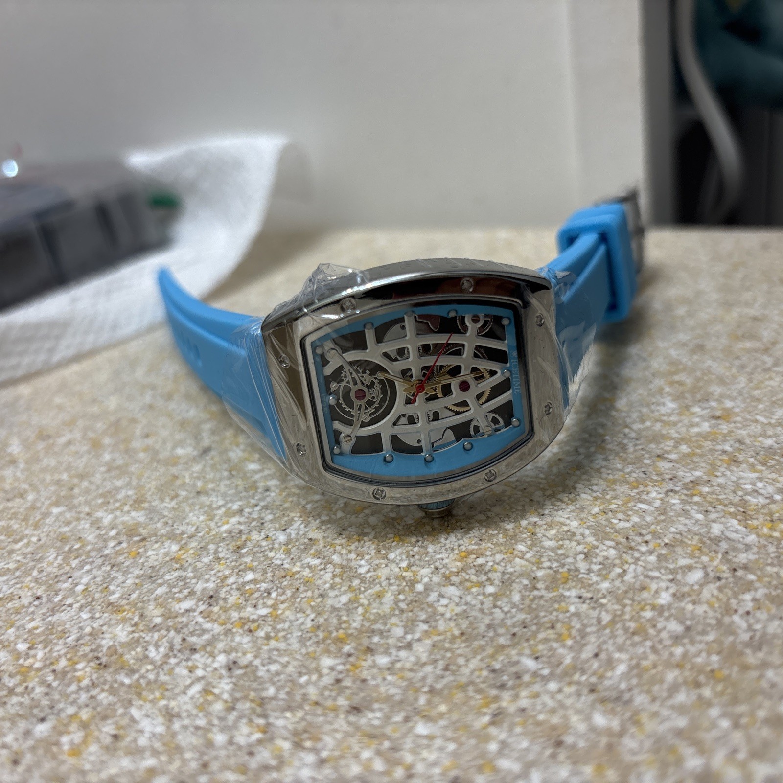 #2 IceTime 33mm Blue Dial Steel Ladies Watch 0.10ct Diamonds IT25