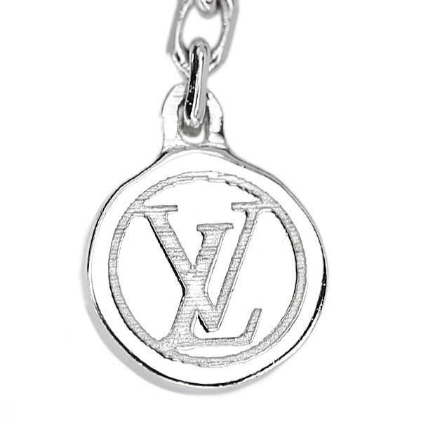 LOUIS VUITTON ChainNecklace K18 white gold cable chain metal only Used 908467