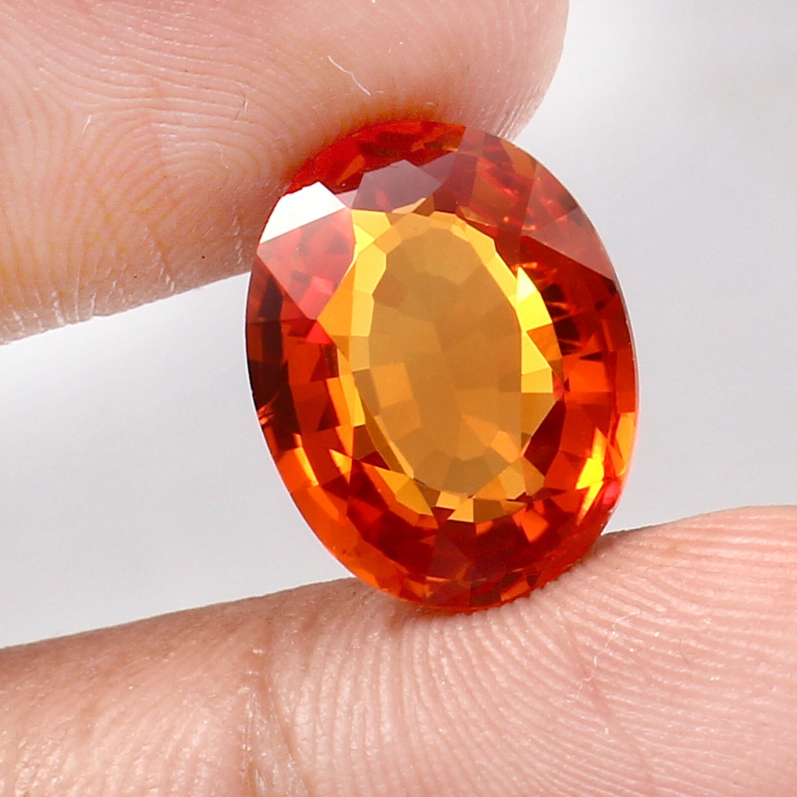15×12 MM Natural Flawless Ceylon Padparadscha Sapphire Loose Oval Gemstone Cut