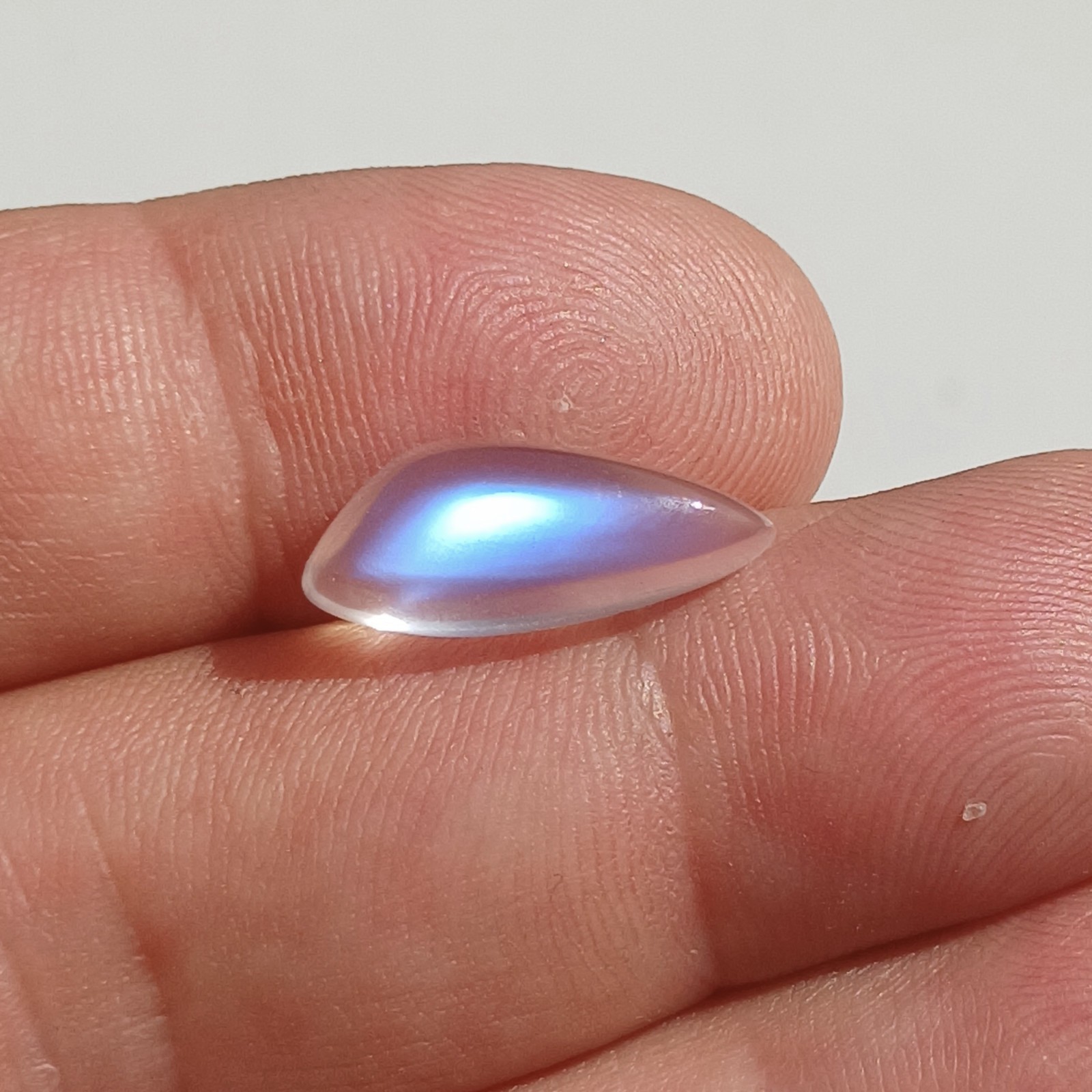 Loose Moonstone, Unique Designer Cabochon, 5.4 CT – 17.4 mm x 7.3 mm x 6.2 mm