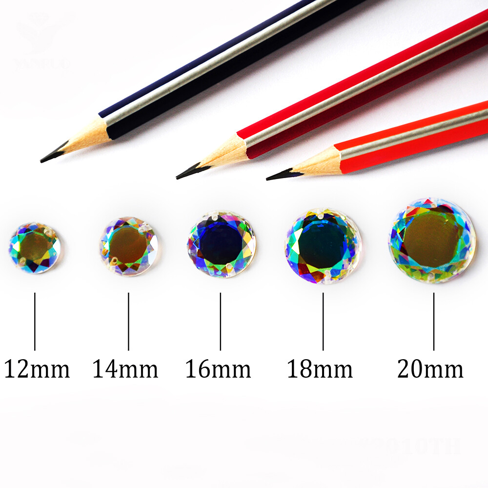 Wholesale 2010TH AB Strass Flat Back Sew On Stones Crystal Glass Rhinestone