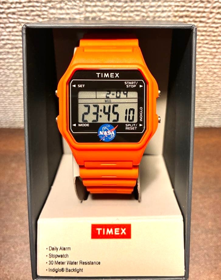 TIMEX NASA Artemis collection TW2Y13300 Quartz Watch 36mm Orange Japan New