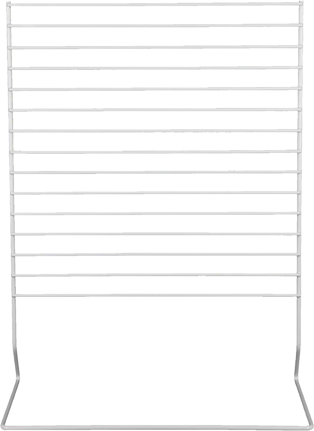 Carded Earring Countertop Display Wire Peg Rack Card Jewelry White Stand 12 x 15
