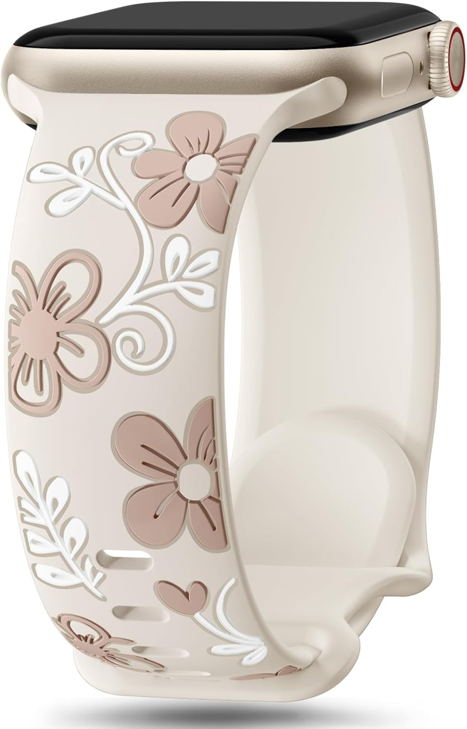 Floral Band Compatible with Apple Watch Bands for Women 40Mm 41Mm 38Mm 42Mm 44Mm