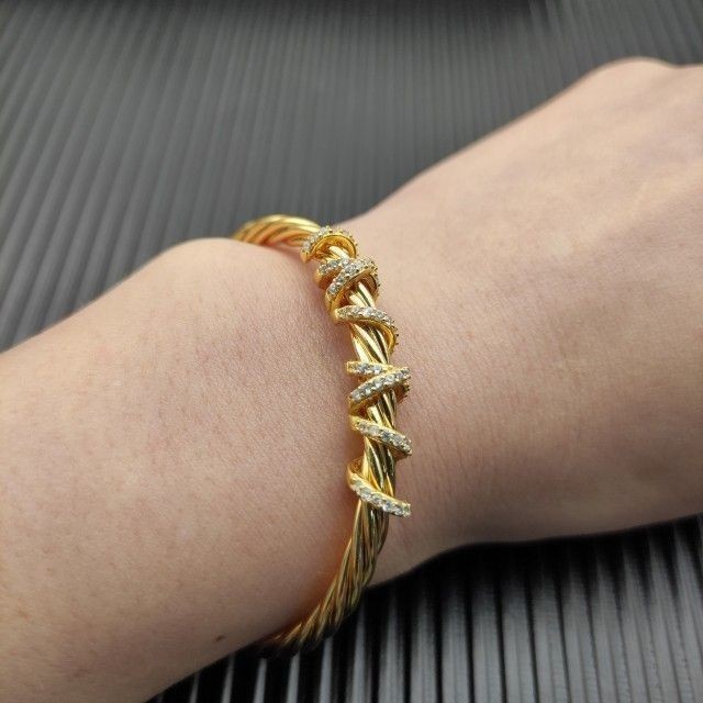 David Yurman Helena Center Station Bracelet in 18k GOLD
