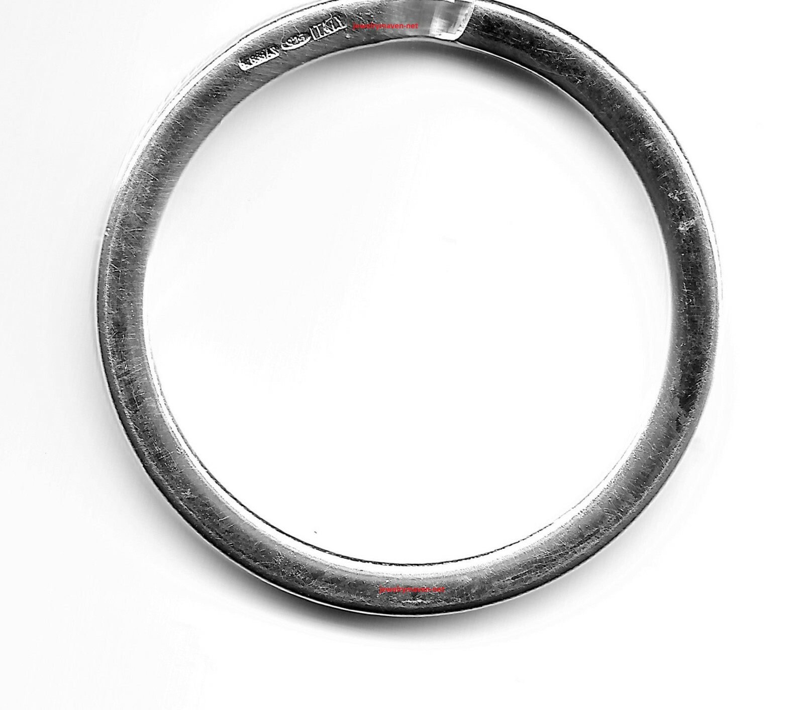 (5) 32mm LARGE 925 STERLING SILVER FLAT Split Ring KEYCHAIN KEY RING CHAIN ITALY