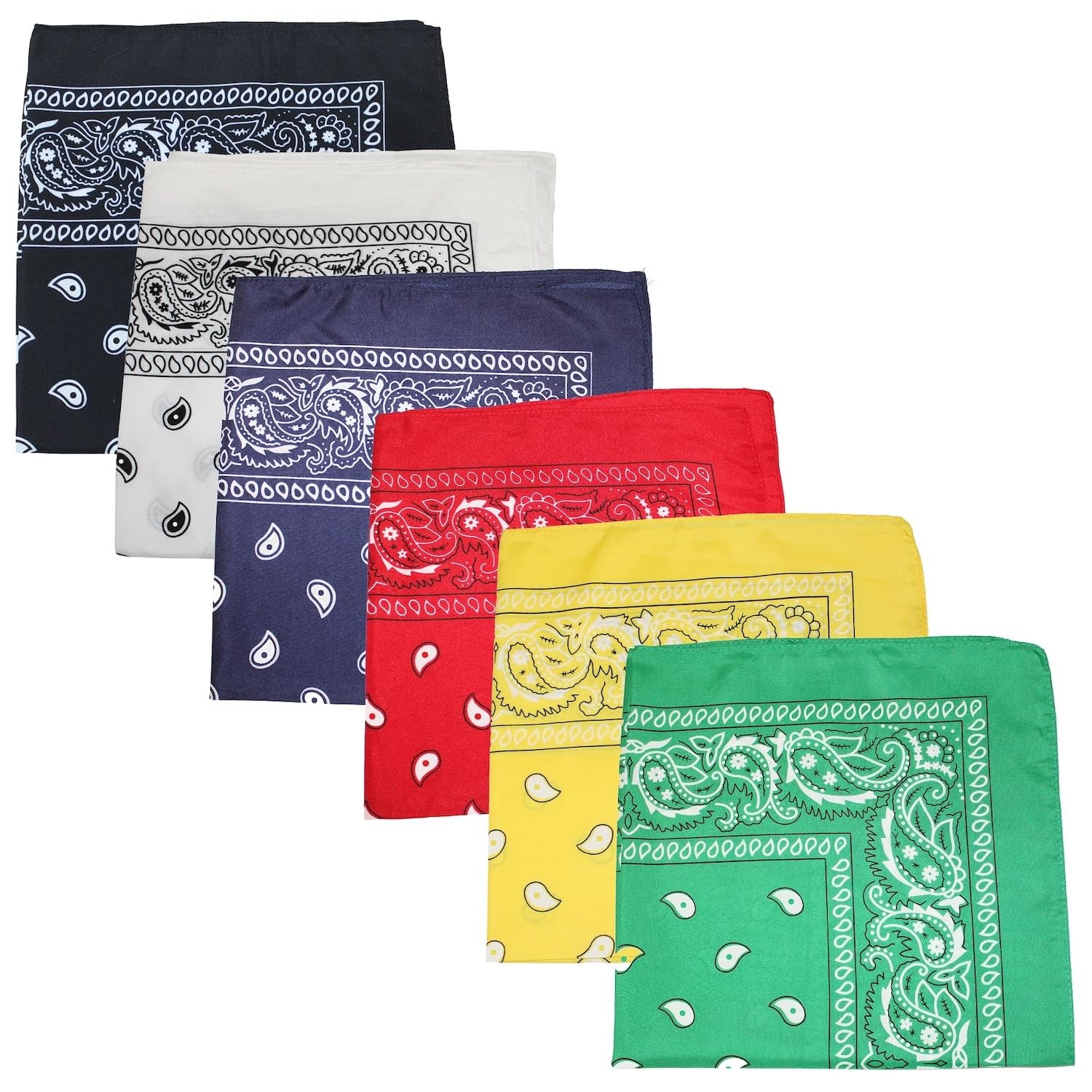 Unibasic Extra Large Polyester Paisley One Size Fits Most, Mix Colors