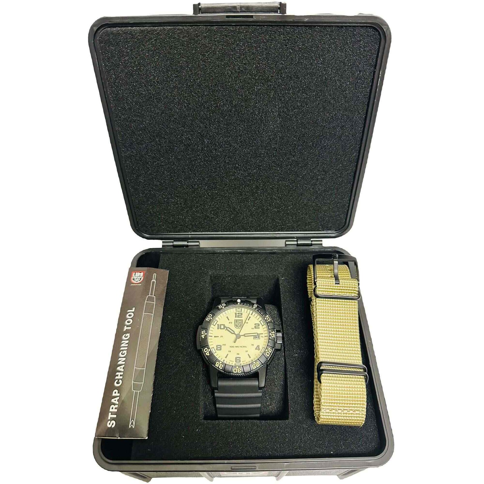 Luminox Men’s Watch Sea Turtle Sand Dial Black Rubber Strap XS.0321.BO.BC