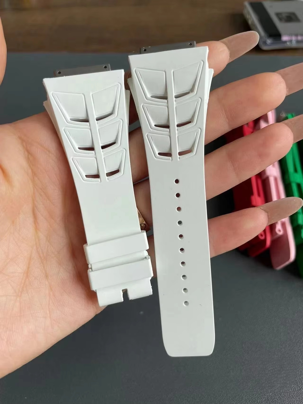 M Size FKM Fluoro Rubber Watch Band Strap Fits Richard Mill RM030 RM055
