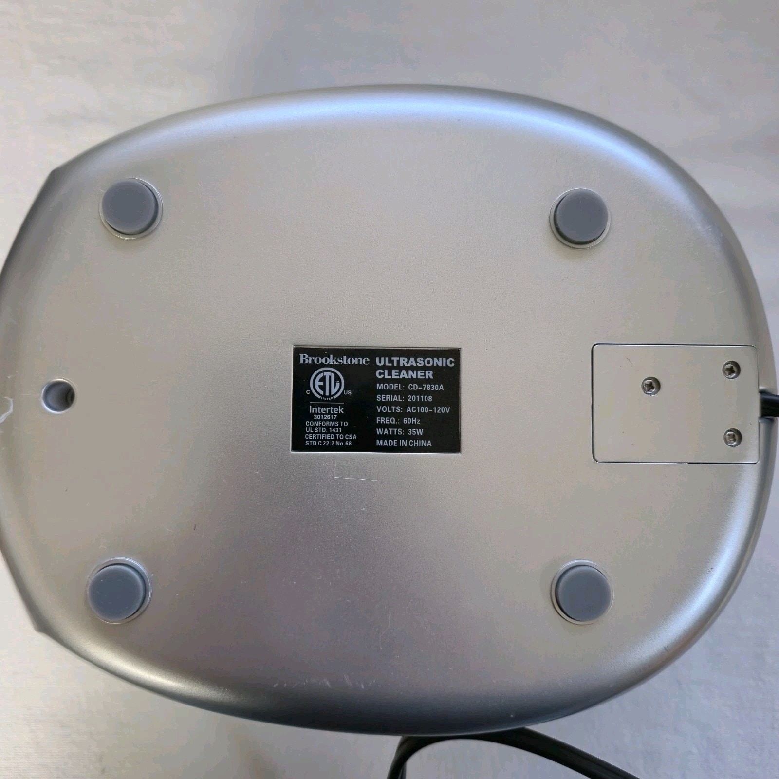 Brookstone Ultrasonic Cleaner Jewelry DVD Eyeglass Watches & More CD-7830A