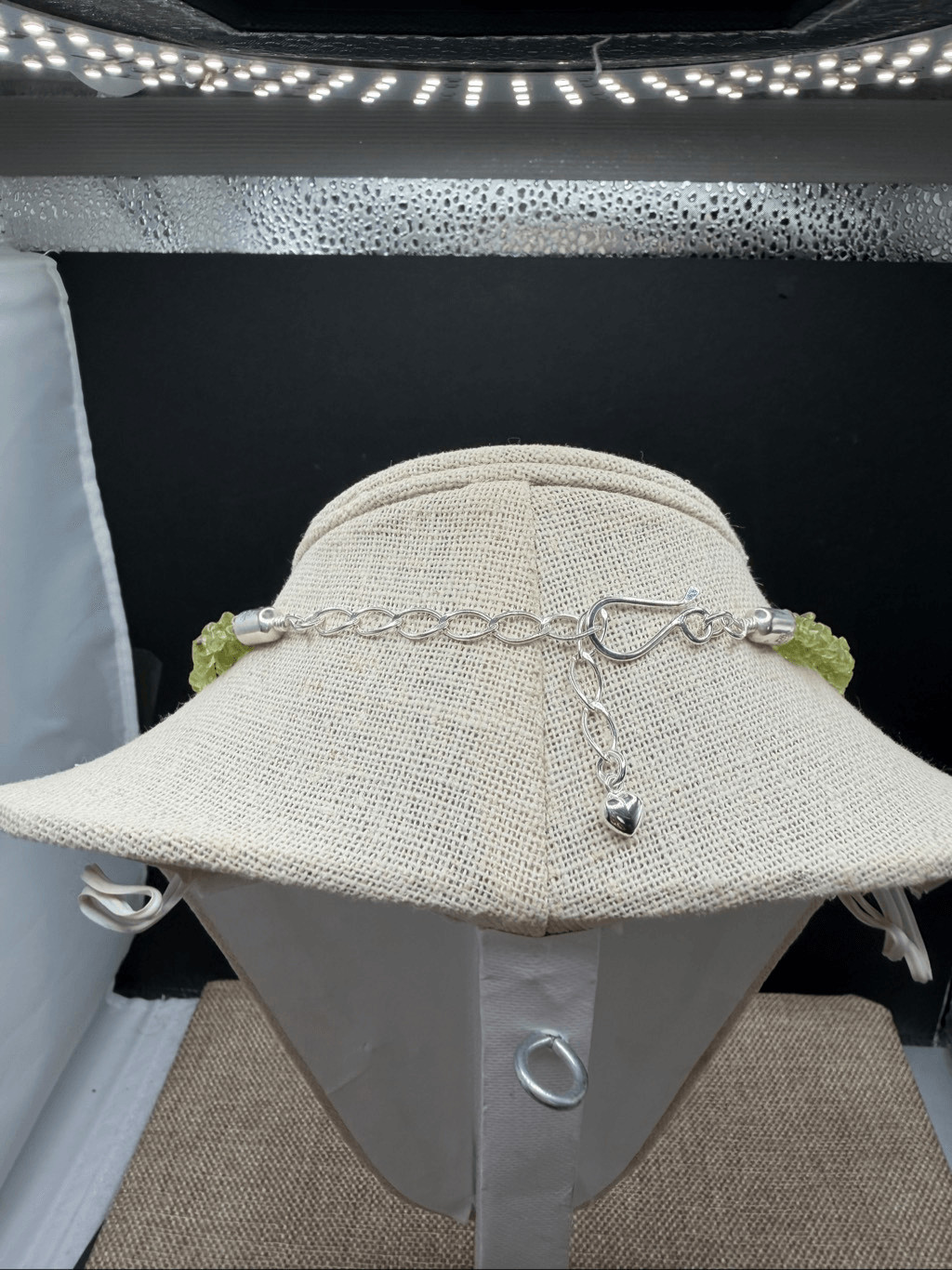 Exquisite Multi-Strand Peridot & Freshwater Pearl Couture Necklace Stamped DR925